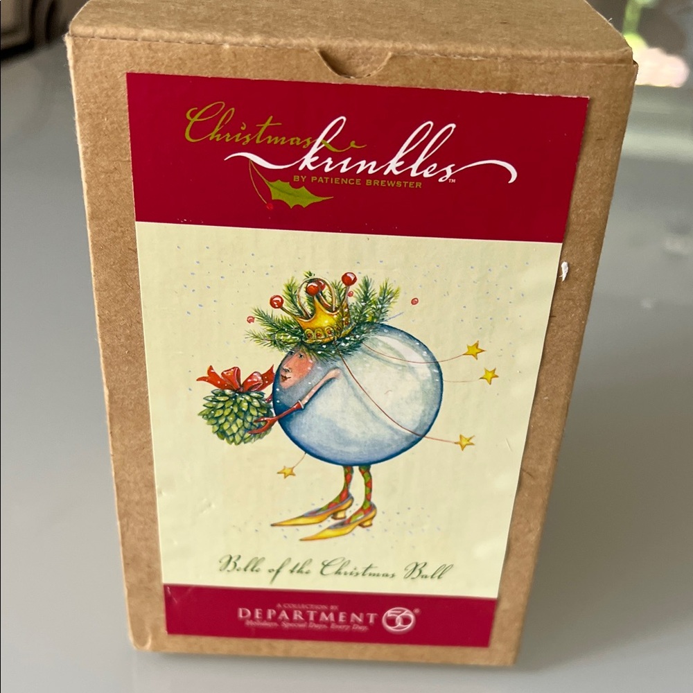 Department 56 Christmas Krinkles Ornament - Belle of the Christmas Ball.